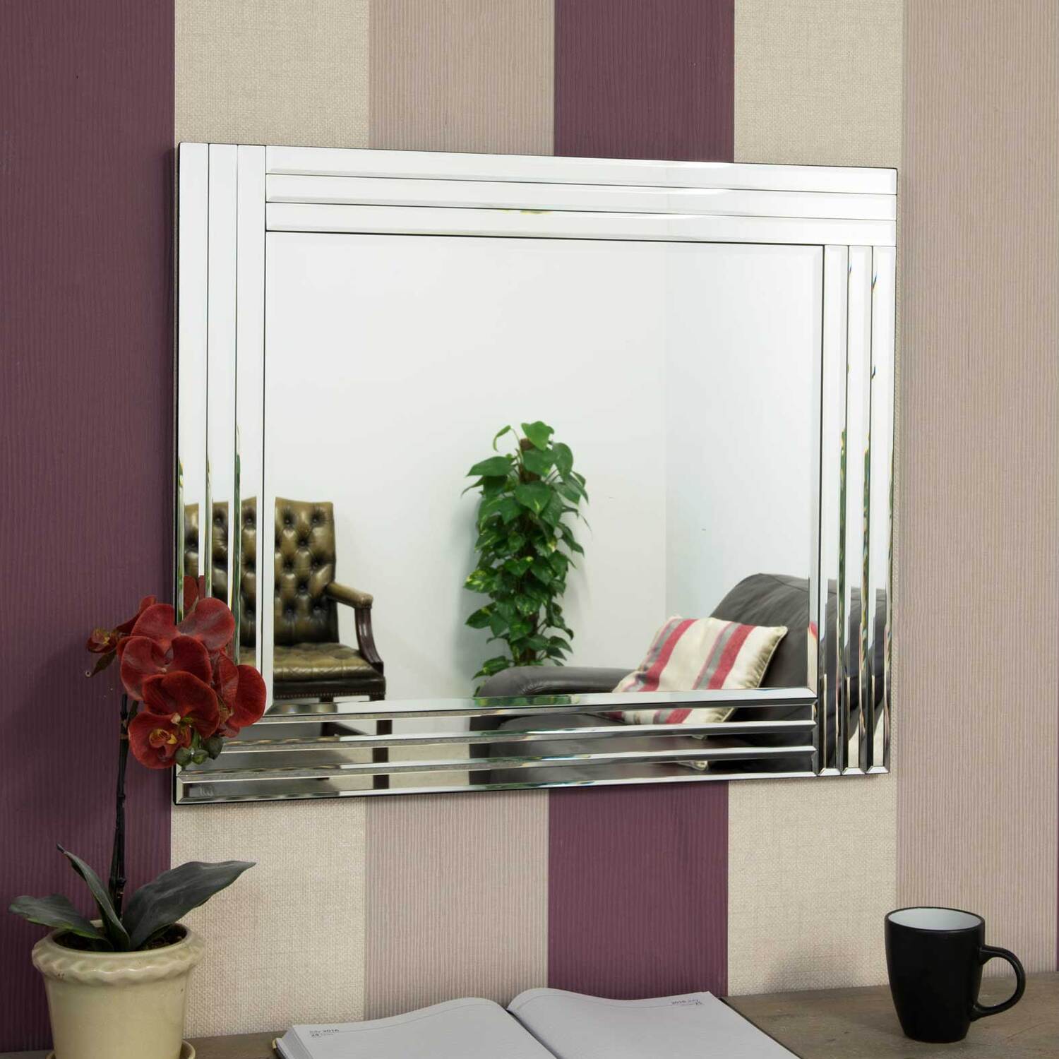 Mirroroutlet Mirror Outlet Eden Triple Edge Venetian Mirror - Clear