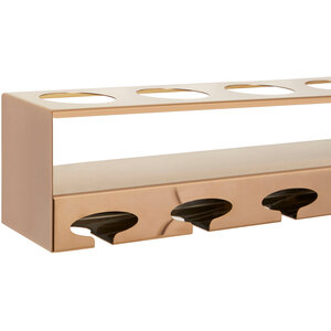 Novo 6 Bottle Rose Gold Finish Wine Rack