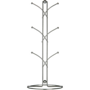Helix  Chrome 6 Cup Mug Tree