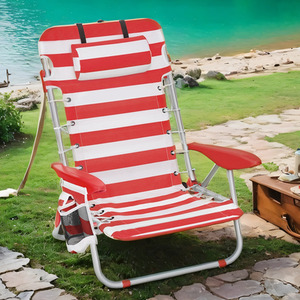 SONGMICS Portable Beach Chair with Adjustable Backrest