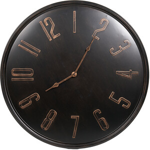 Black and Bronze Wall Clock