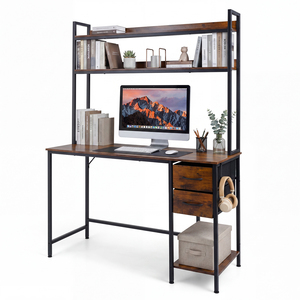 Office Computer Desk with Hutch