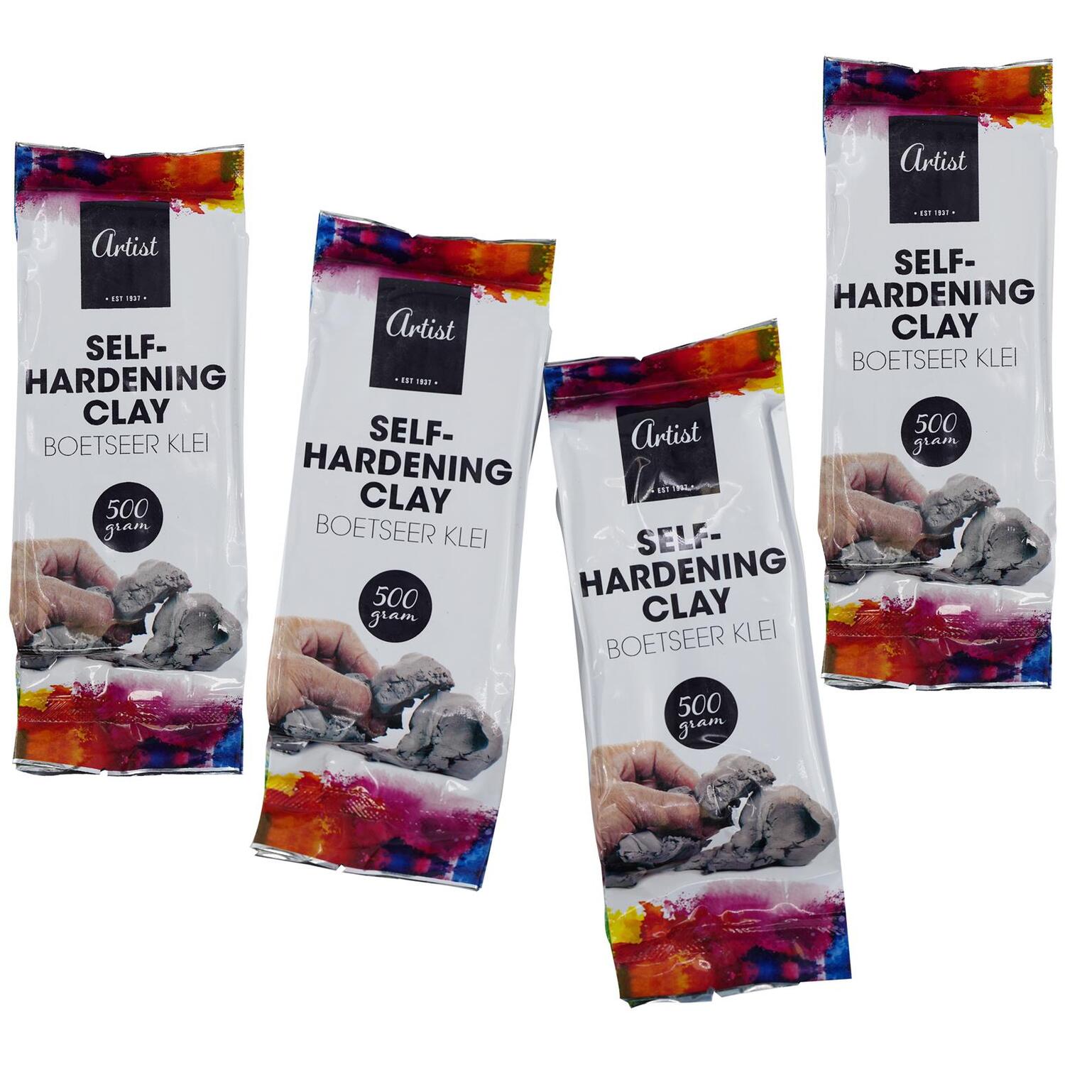 Air Drying Clay Self-Hardening for Arts and Crafts 2000g - Multicolour