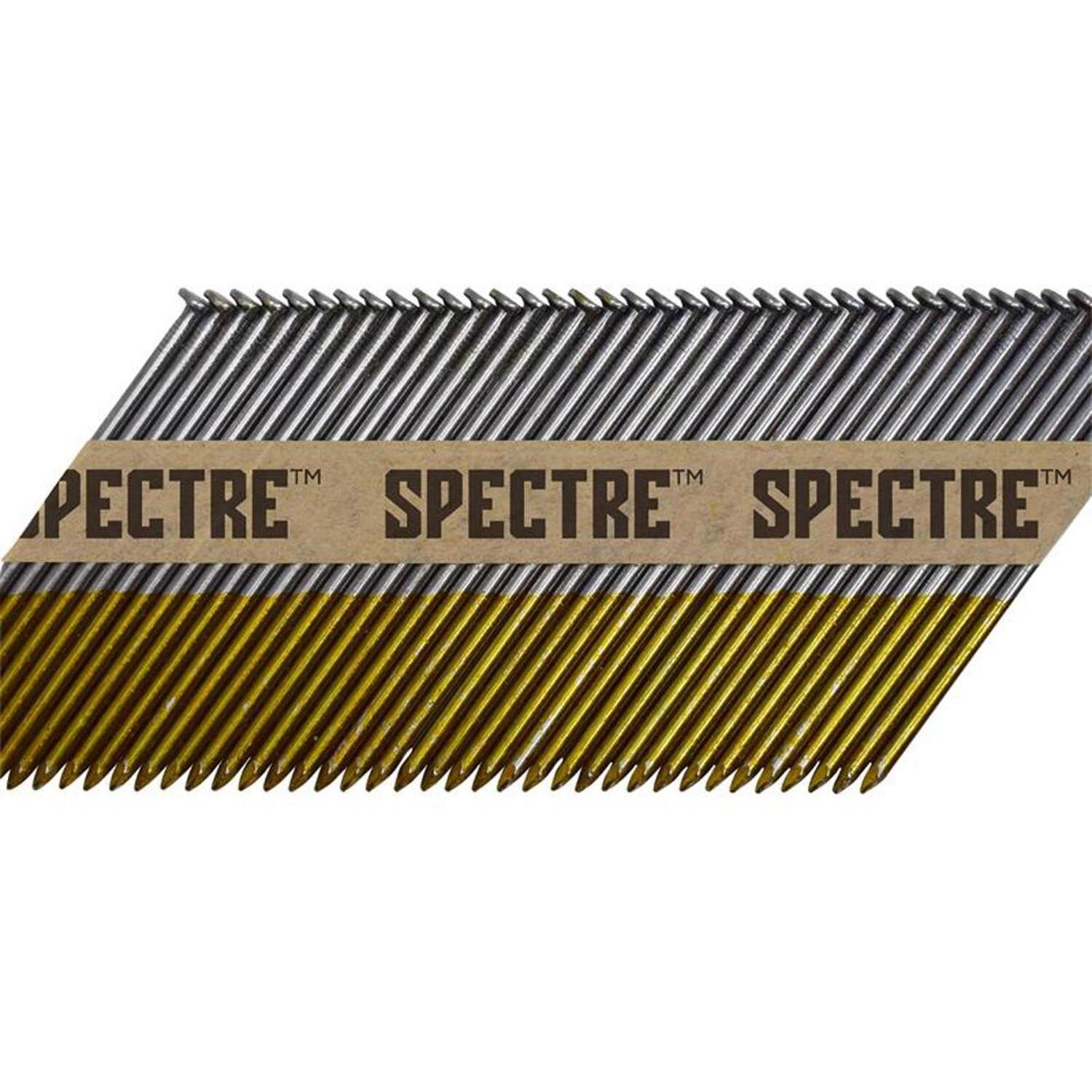 Spectre 34° Paper-Collated D-Head Framing Nails 3.1 x 90mm Galvanised ...