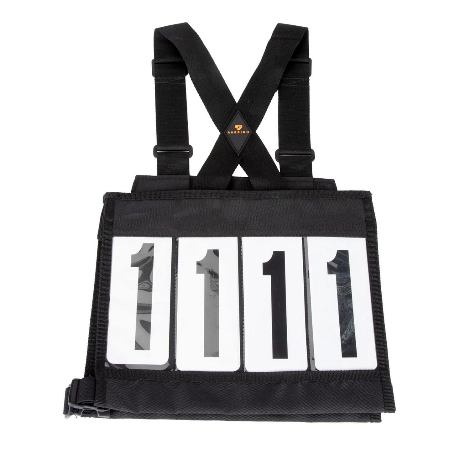 Aubrion Unisex Adult Number Horse Bib - Black