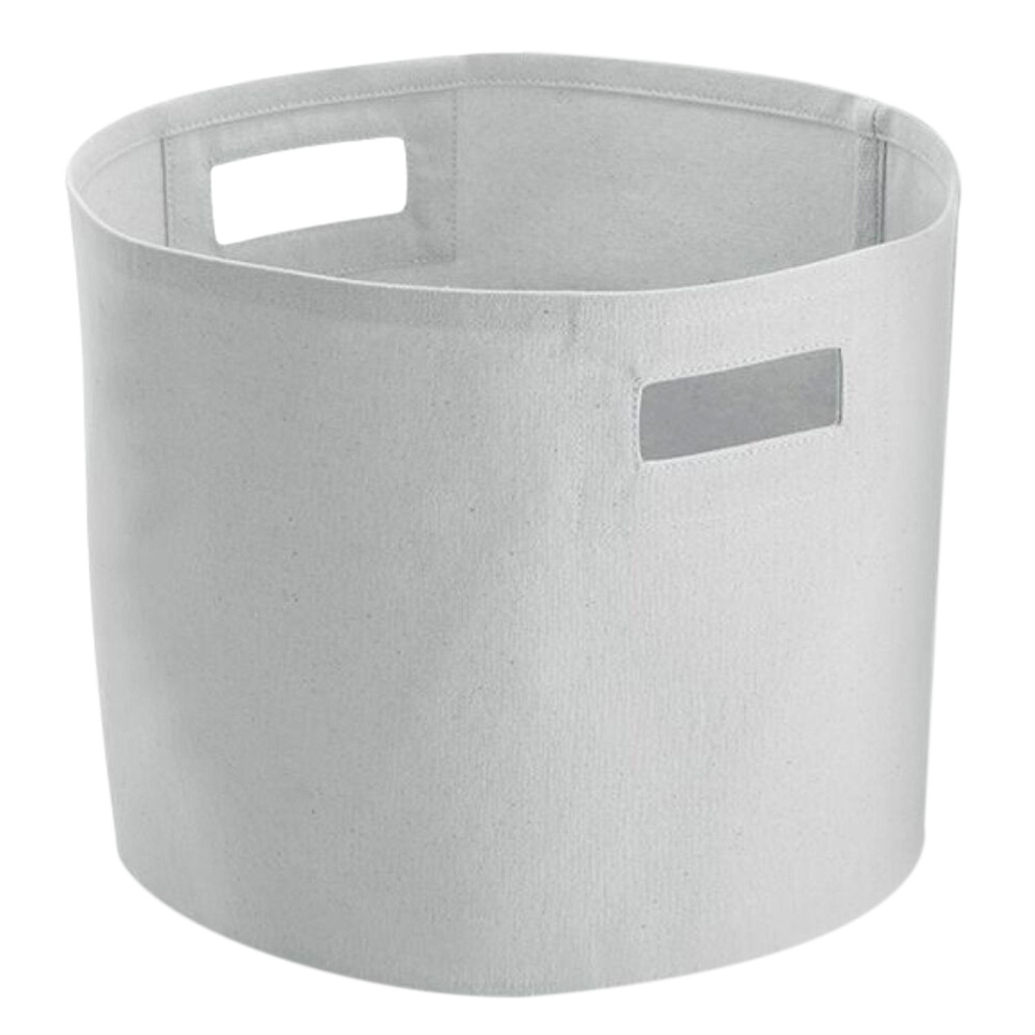 Westford Mill Canvas Storage Basket - Light Grey / Cotton