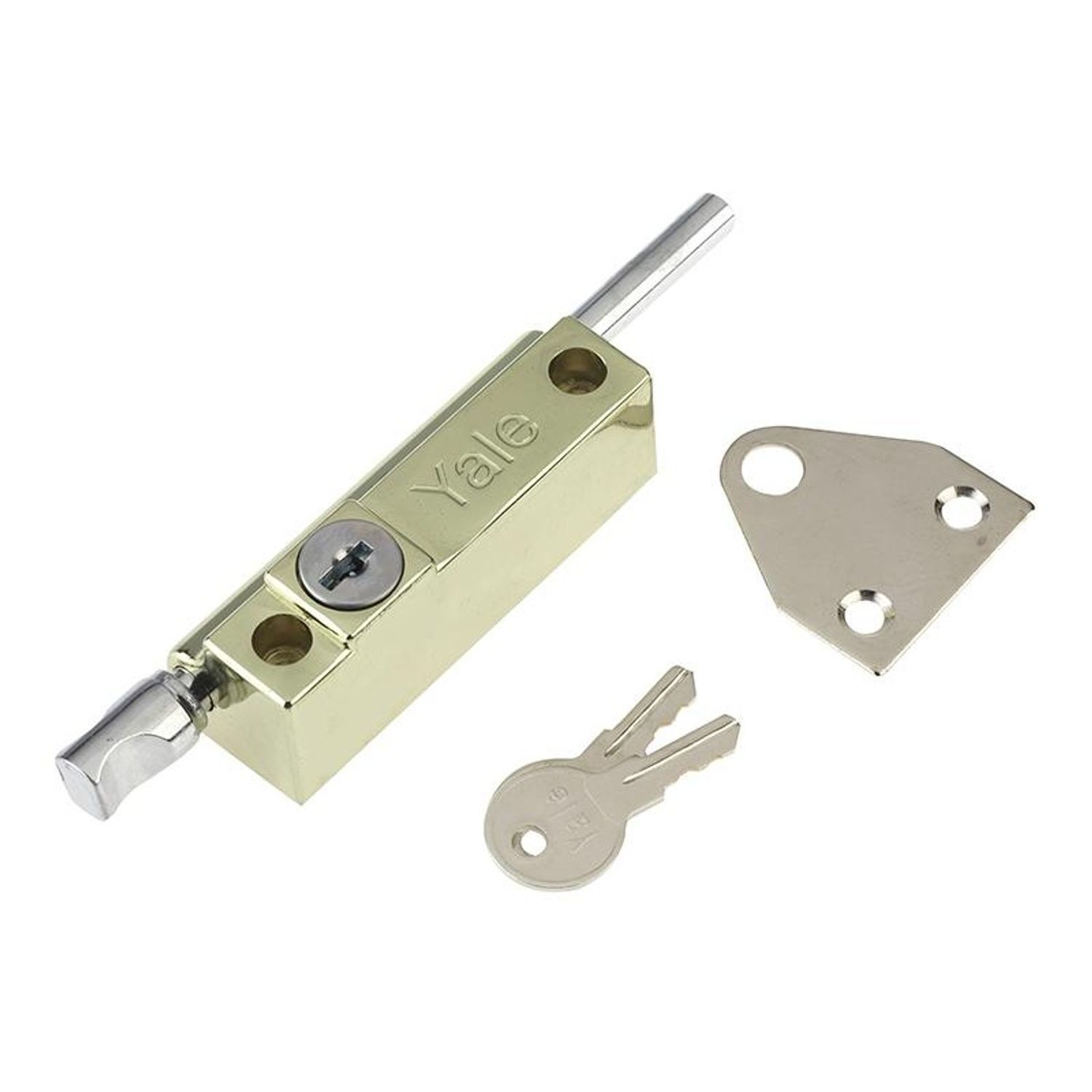 Yale Locks P124 Door Push Bolt - Multi Colour