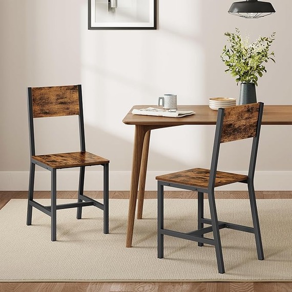 VASAGLE Set of 2 Dining Chairs