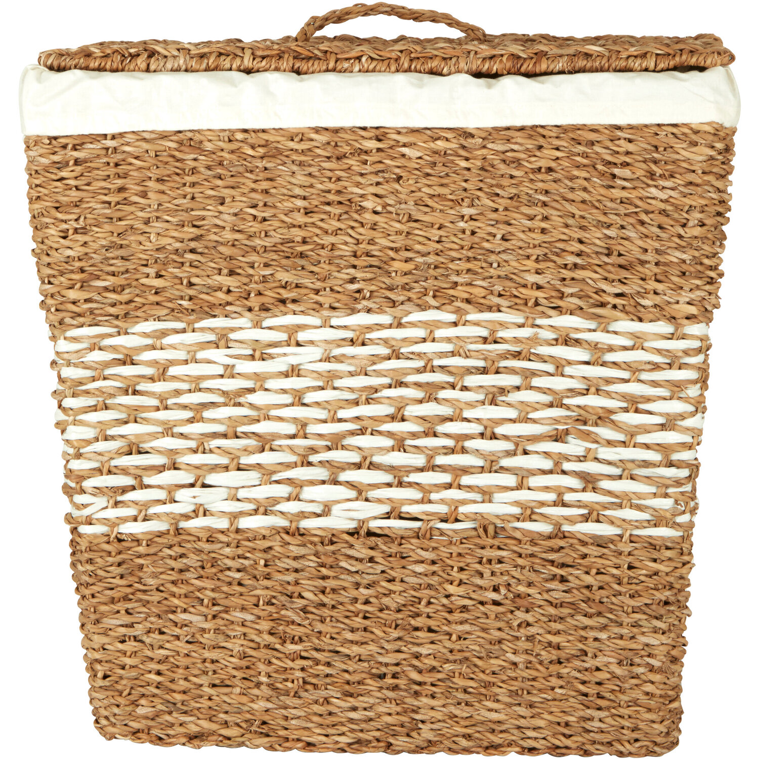 Image of Lidi Tapered Seagrass Basket With Lid&hellip;