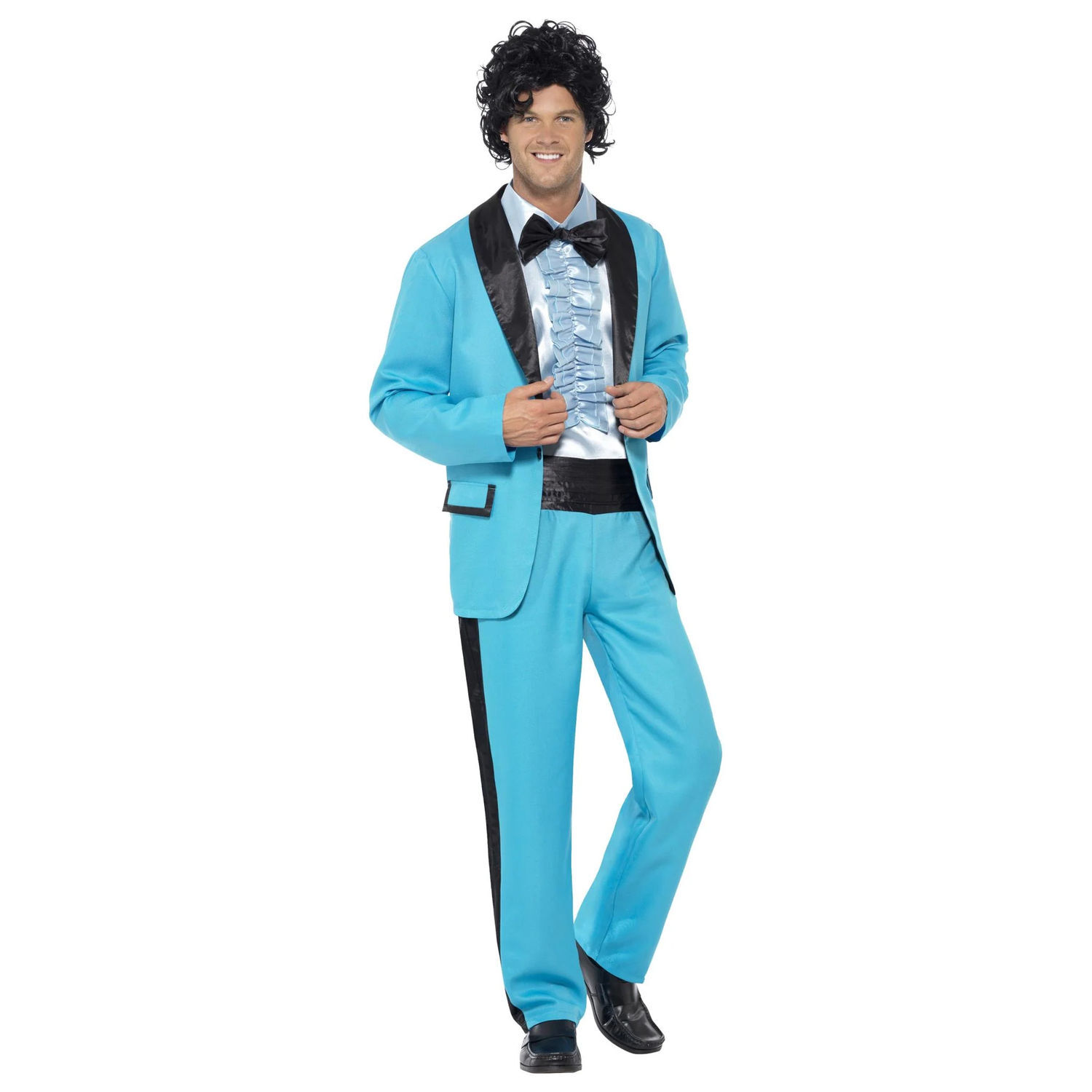 Smiffys Mens 80S Prom King Costume Suit - Blue