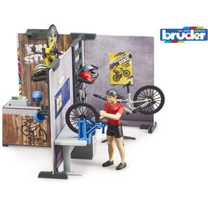 Bruder bworld Bikeshop and service Vehicle Playset