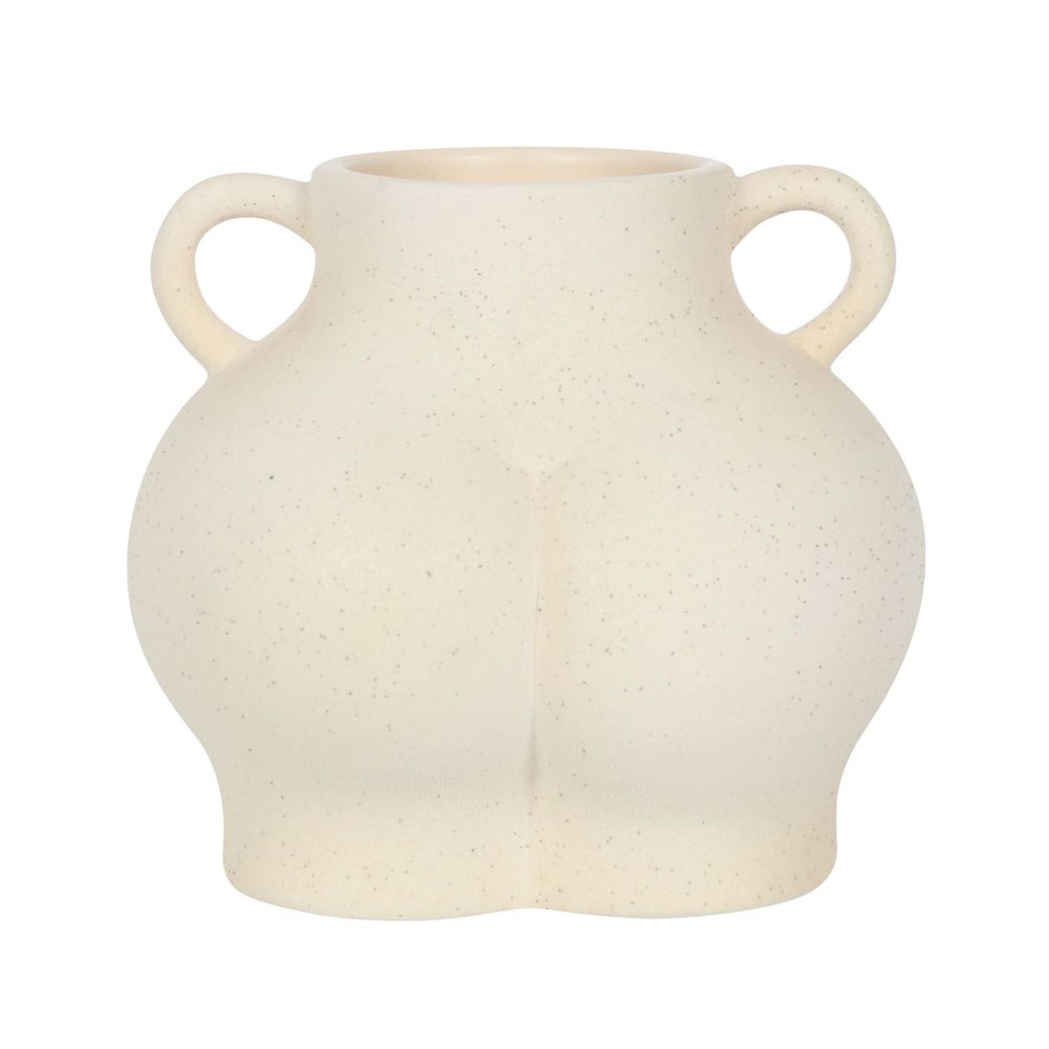 Something Different Modern Minimalist Speckle Plant Pot - Cream