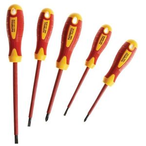 Faithfull Vde Soft Grip Screwdriver Set, 5 Piece