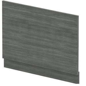 800mm Bath MFC End Panel and Plinth - Woodgrain Anthracite