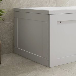 White Storage Bath Panel 660mm - End MDF