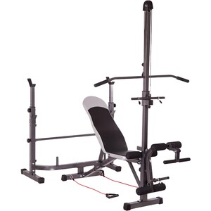 Multi-Gym Weight Bench with Lat Pulldown & Leg Extension