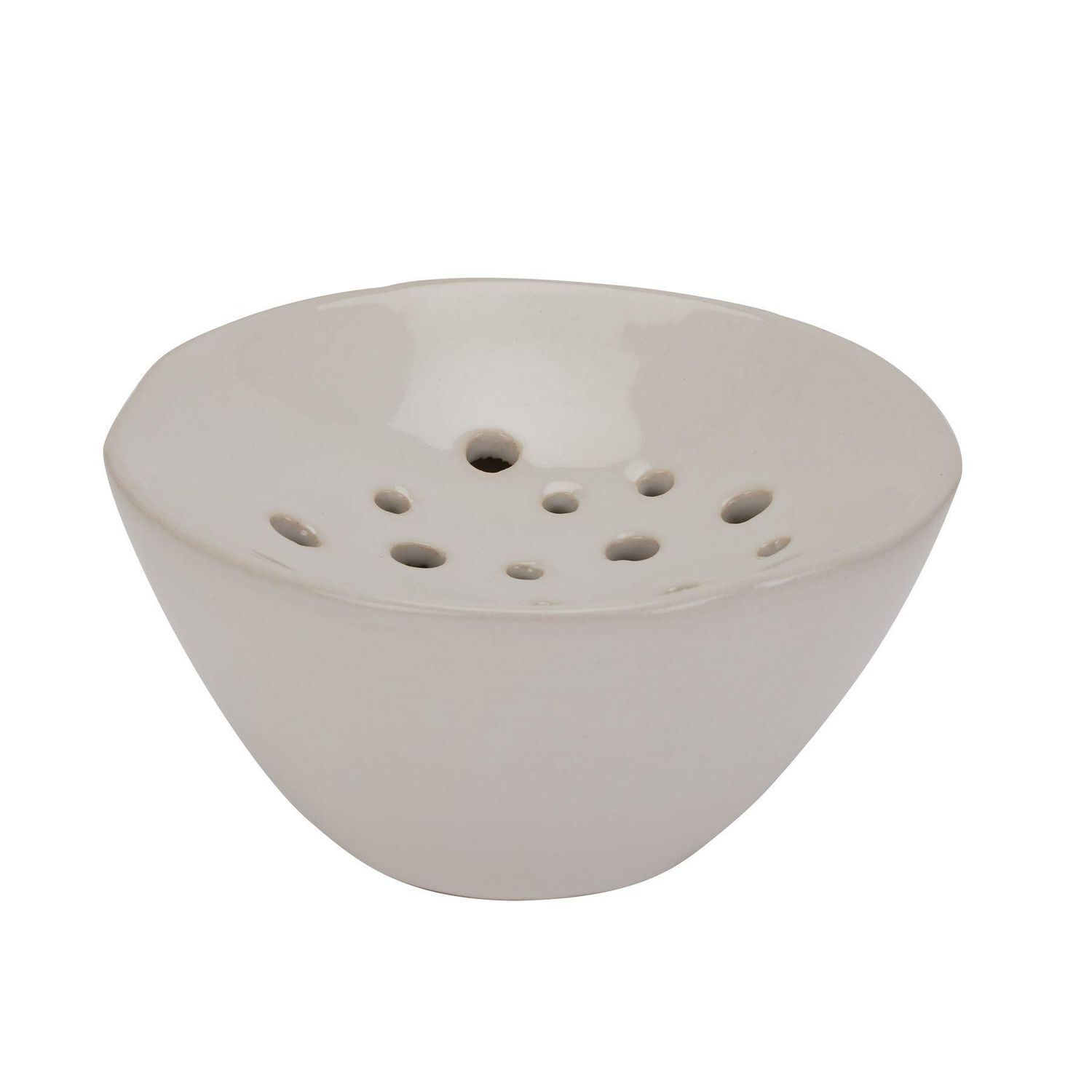 Hill Interiors Ceramic Flower Frog - White