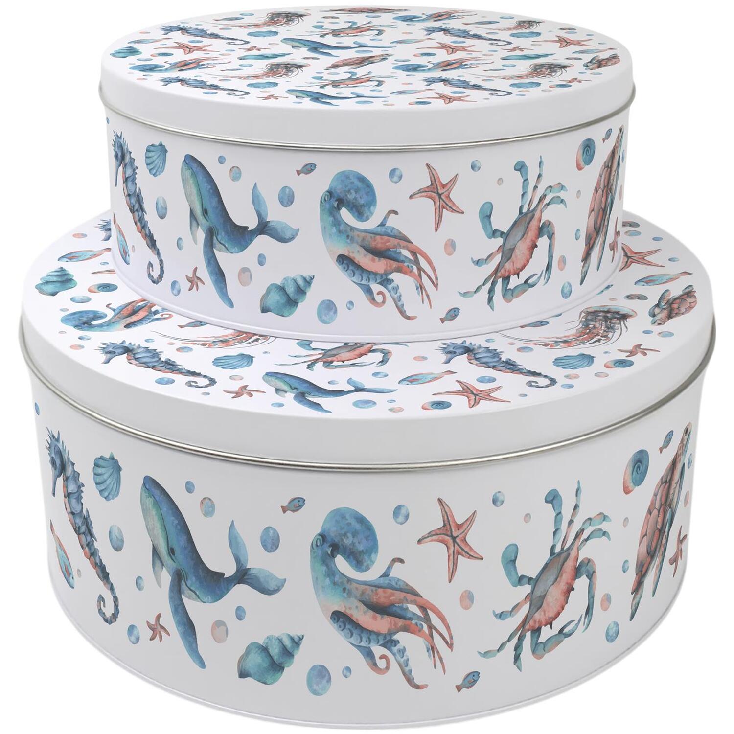 Image of Sea Life Cake Tin Set -&hellip;