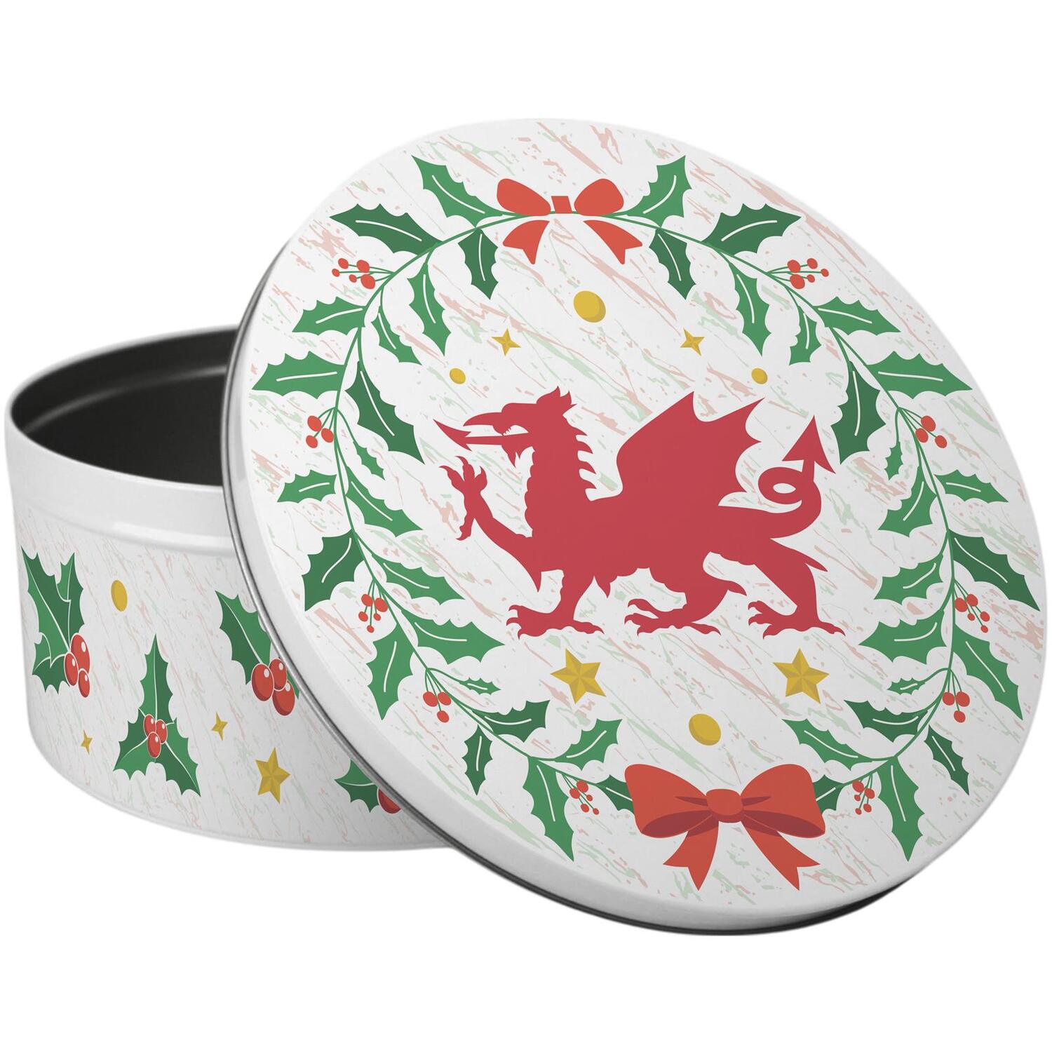 Image of Welsh Dragon Christmas Large Cake Tin&hellip;