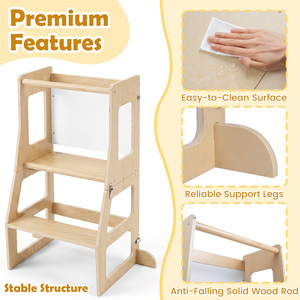 Foldable Wooden Kitchen Step Stool