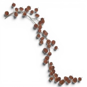 Brown Velvet Pumpkin Garland Halloween Decoration