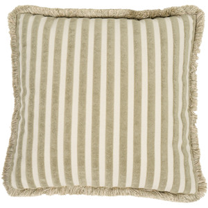Isabella Stripe Ruffled Edge Cushion