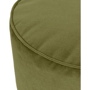 Olive Green icon Milano Round Velvet Pouffe shot 19506579