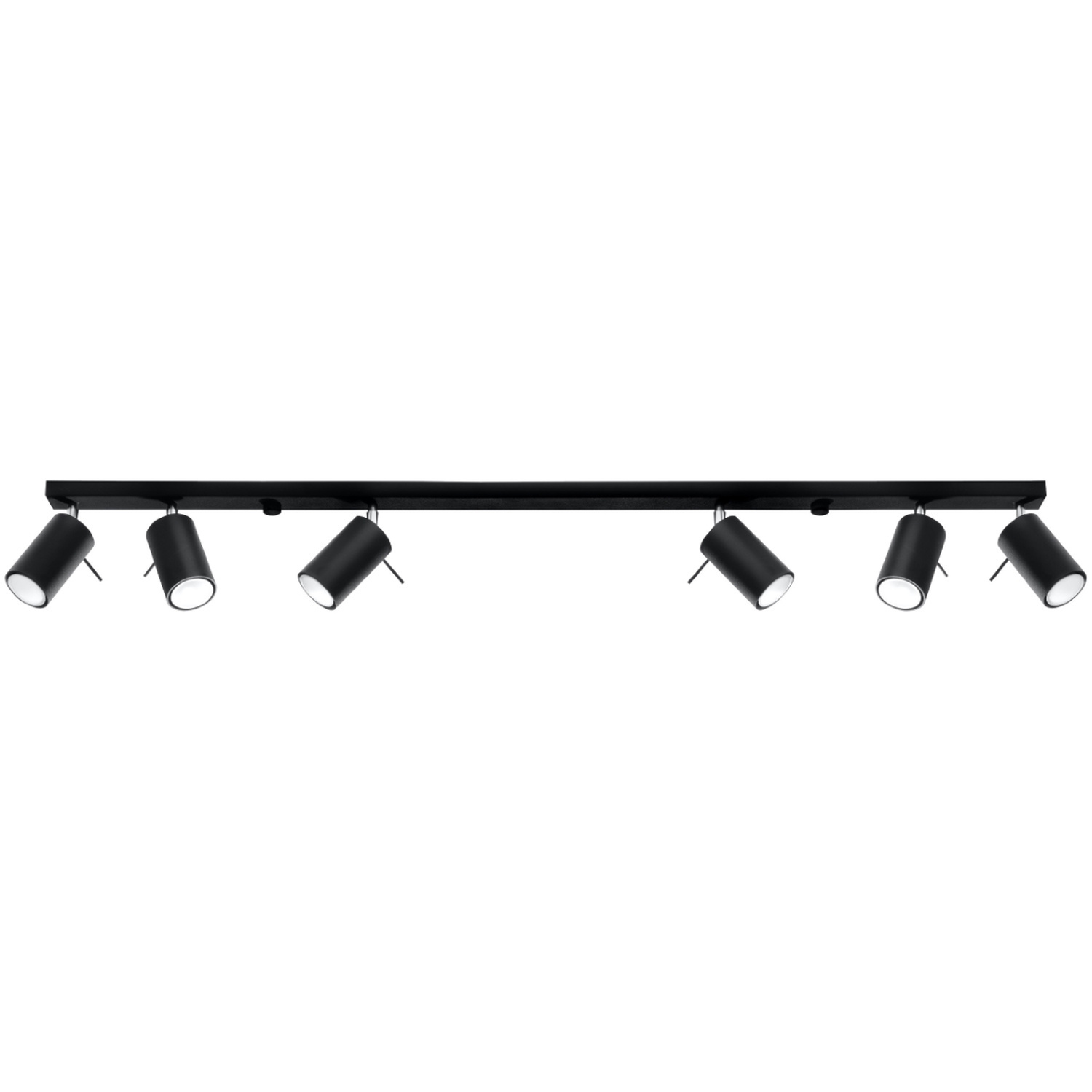 Sollux Lighting Ceiling Lamp Ring 6L Grey - Black