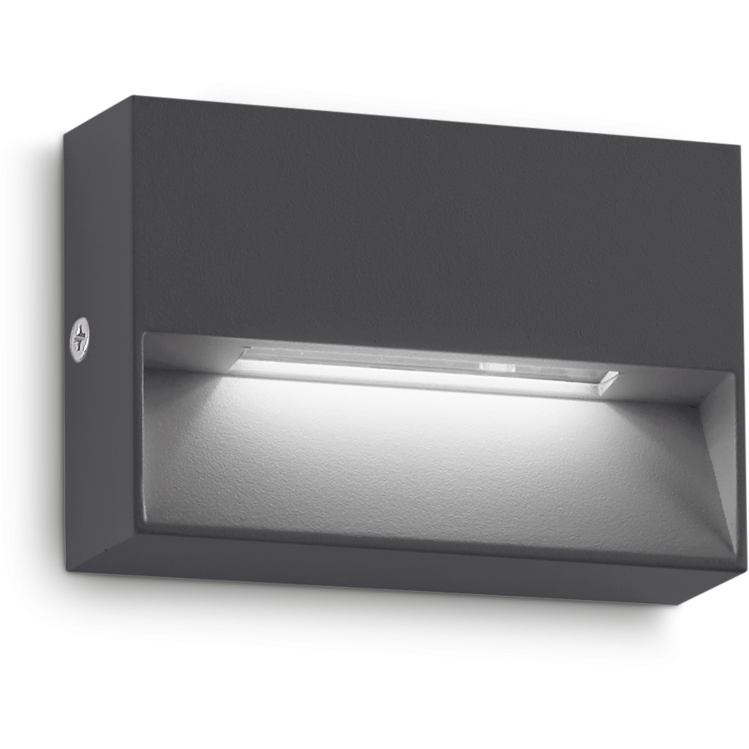 Ideal Lux Led Outdoor Wall Light Dedra, Anthracite, 10 X 6.5 Cm - Image 2