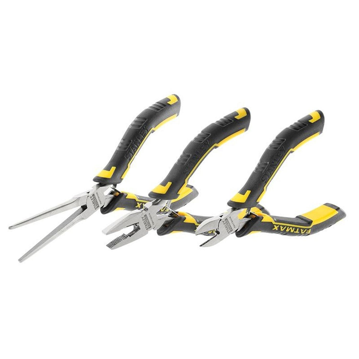 Stanley Hand Tools Fatmax Mini Pliers Set, 3 Piece - Multi Colour
