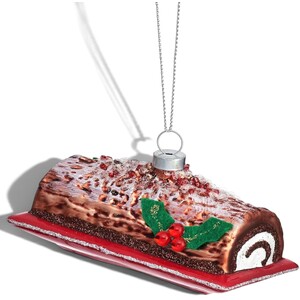 Chocolate Log Christmas Tree Decoration