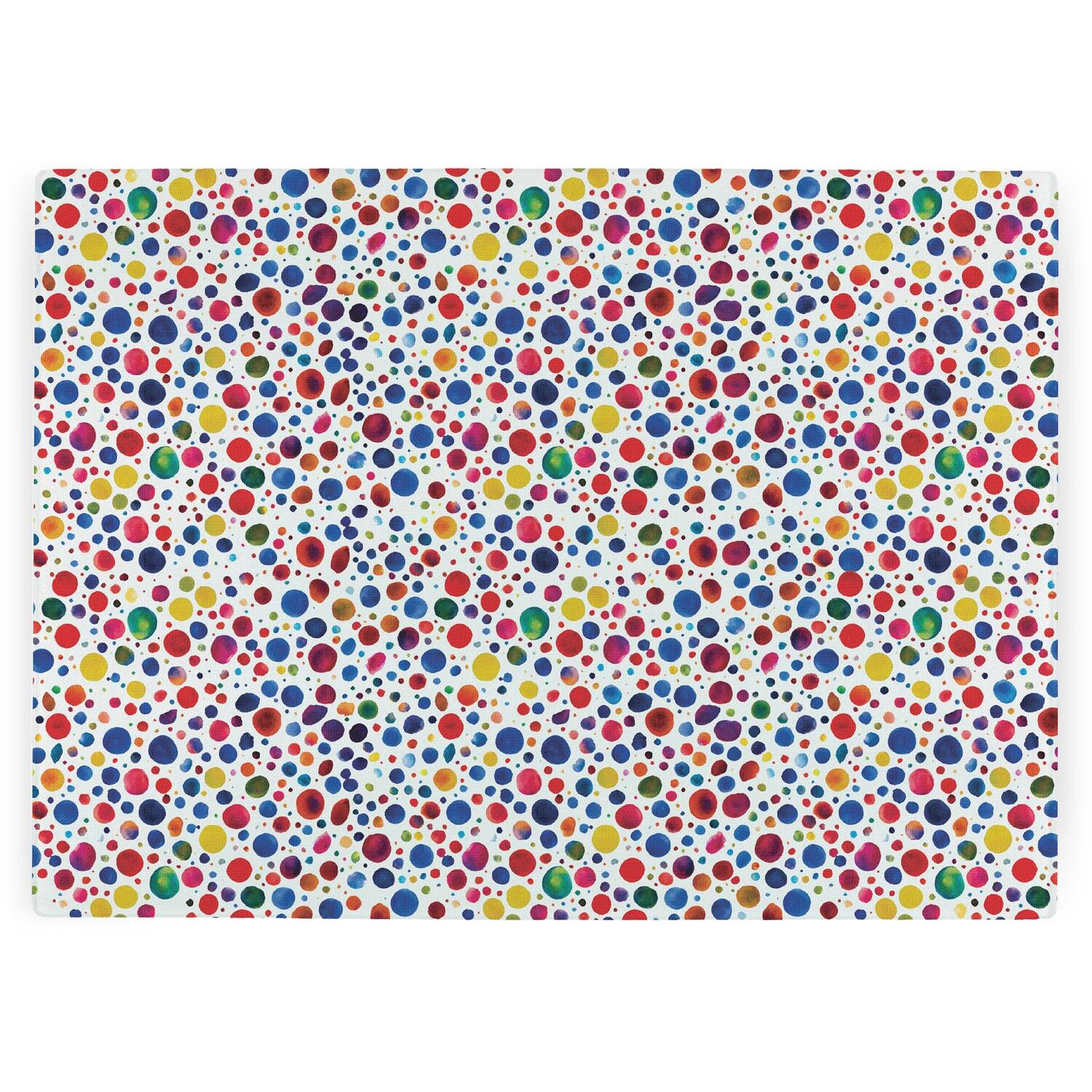 Colourful Dots Worktop Saver - Large Textured Glass Kitchen Chopping Board - Image 2