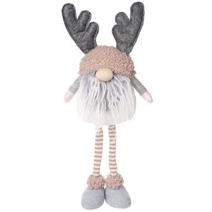 Pink Gonk with Big Antlers Grey