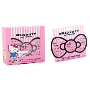 Pink Hello Kitty Stick On Earrings 10 Pack