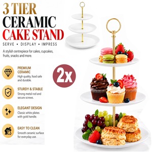 2x 3 Tier Cake Stand