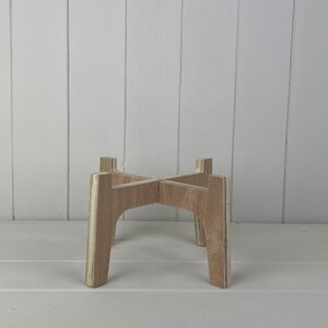Large Natural Slot-together (Flat Pack) Plant Stand For 16cm Pot