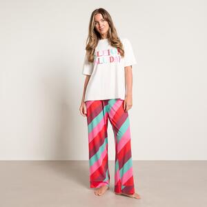 OHS Sleigh All Day Slogan T-Shirt Pyjama Set
