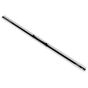 Aluminium Cutting Ruler with Grip Handle - Black / 100cm