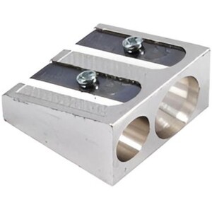 Double Hole Metal Pencil Sharpener Blister Pack