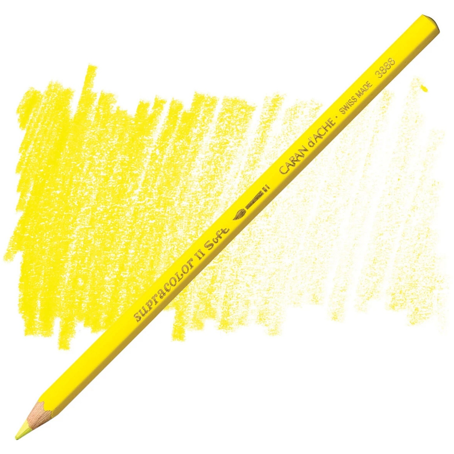 Caran D'ache Supracolor Ii Soft Aquarelle Pencil - Lemon Yellow 240 - Image 2