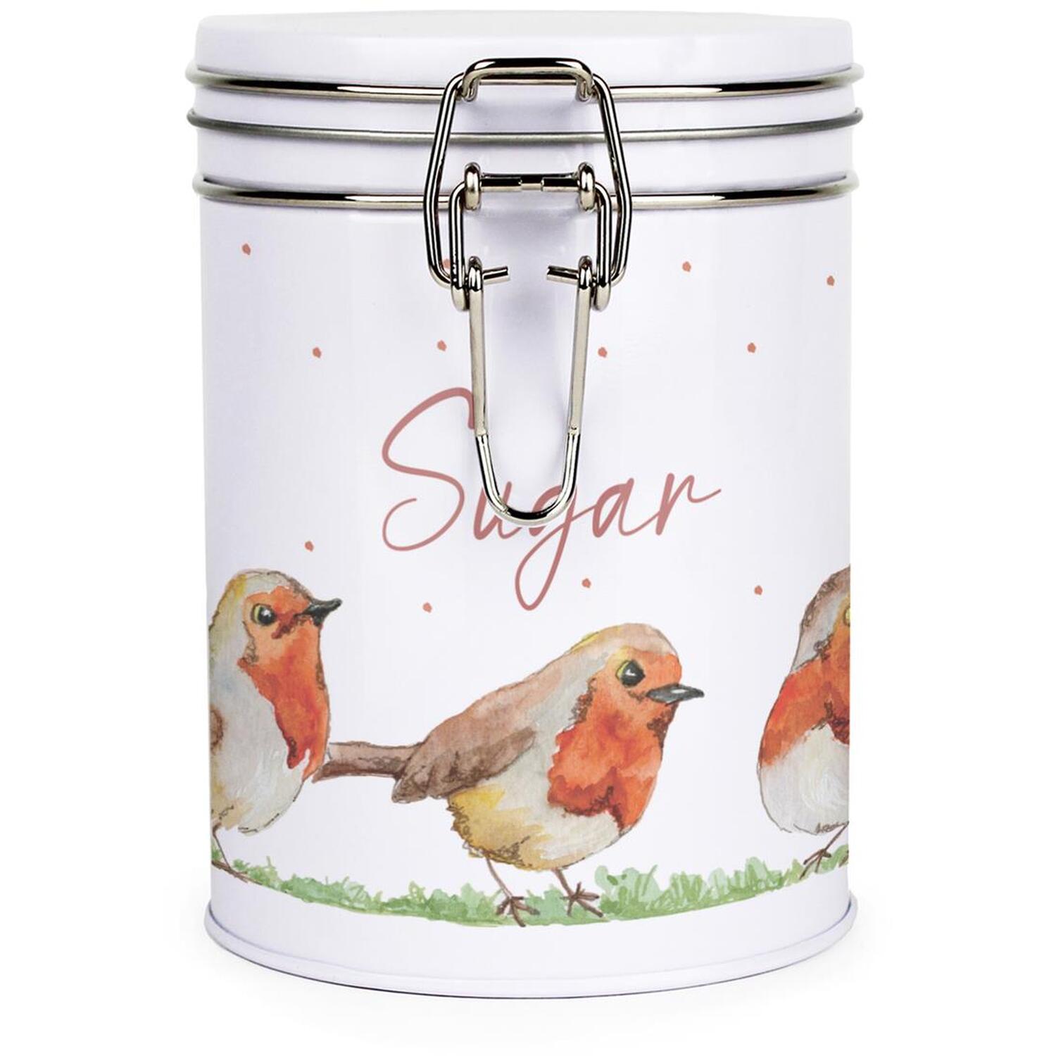 B&Q -  English Robins Clip-Lid Kitchen Storage CanisterSugar - Image 3