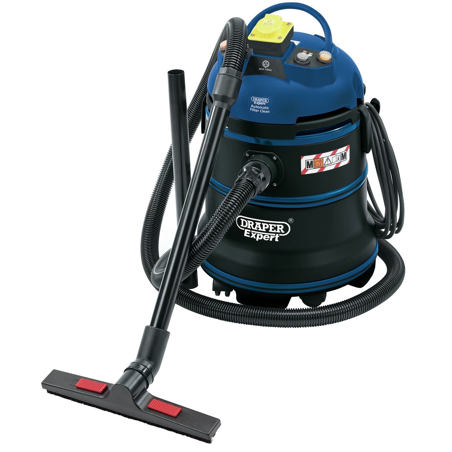 Image of Draper Expert M Class Wet and Dry Vacuum Cleaner - Black