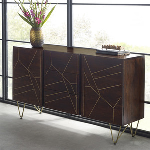 Dallas Dark Mango Wood 2 Door 3 Drawer Extra Large Sideboard