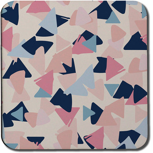 Pastel Coloured Triangles Coaster