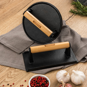 Tramontina Pre-seasoned Cast Iron Round Grill Press