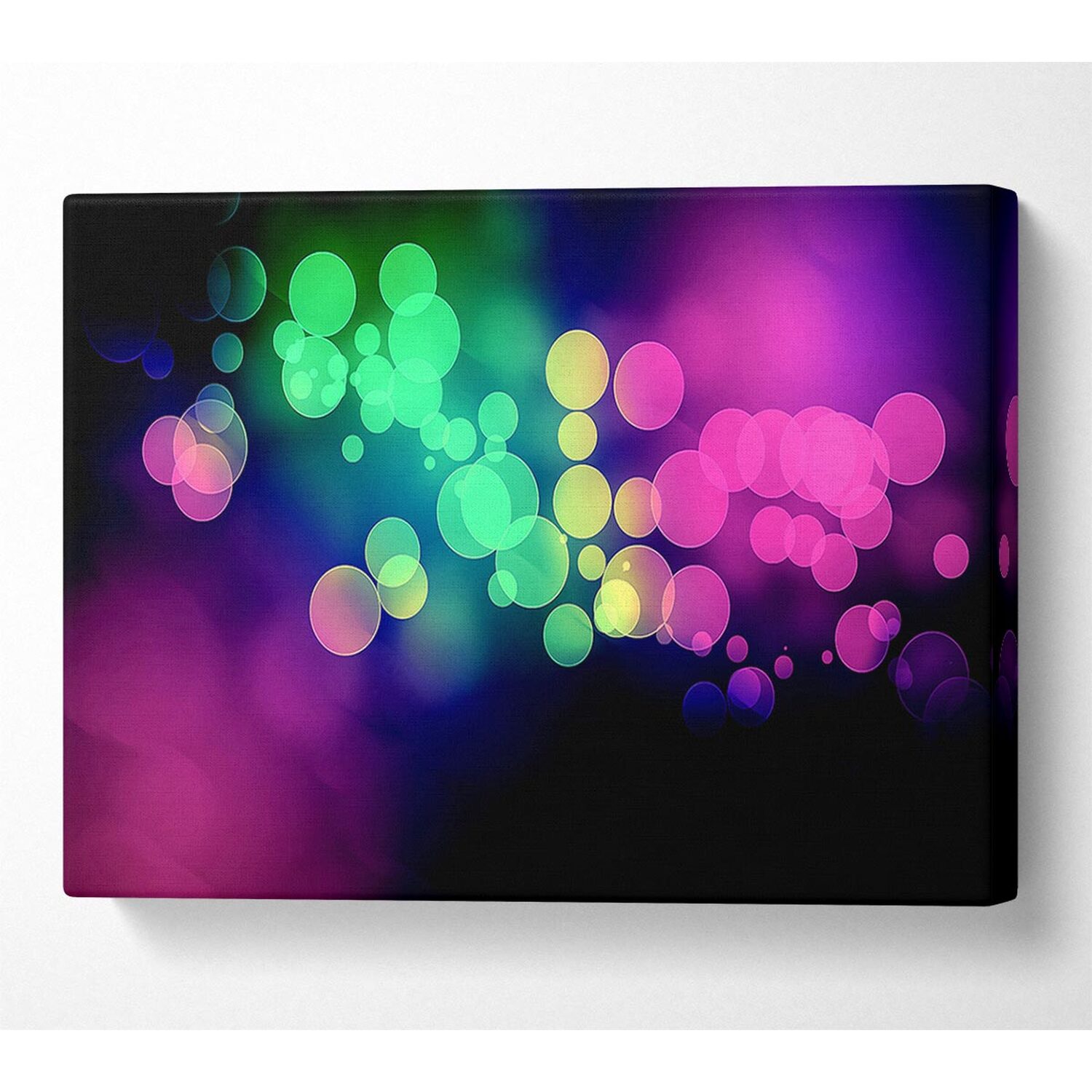 Wallart-Direct - In Another Dimension Canvas Print Wall Art - Yellow / 101.6cm thumbnail