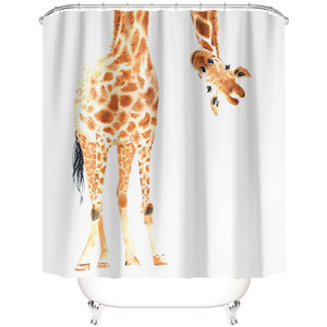 Giraffe Bathroom Shower Curtain