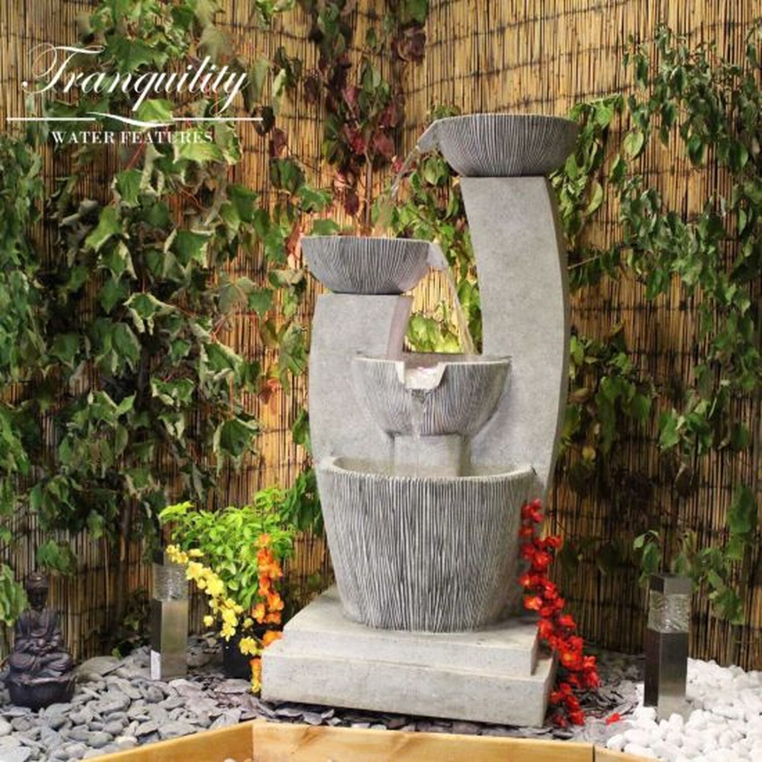Medium Venetian Cascade Contemporary Water Feature