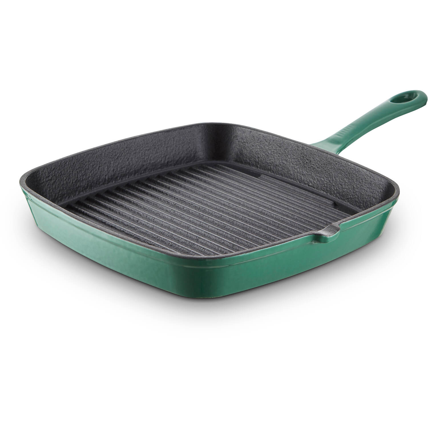 Image of 23cm Cast Iron Grill Pan - Green