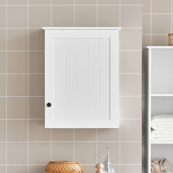 Shelved Wall Mounted Bathroom Storage Cabinet